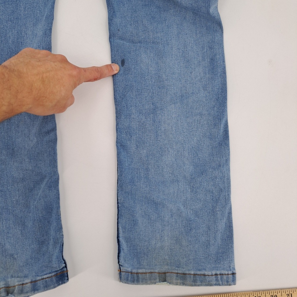 The Perfect Jean NYC Slim Fit Jeans Mens 38x36 Cotton Blend Light Blue Stretch - Picture 9 of 10